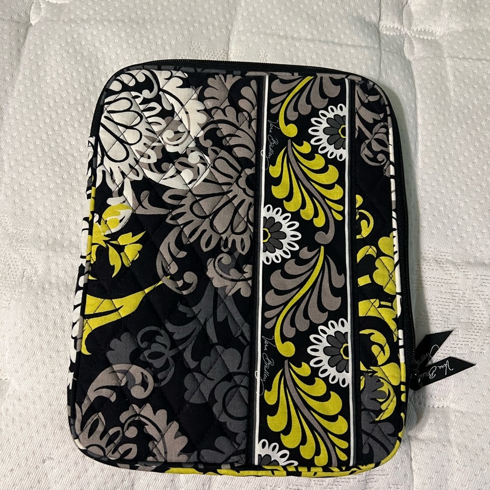 **FINAL REDUCTION** Vera Bradley Black and Yellow Floral Tablet Case